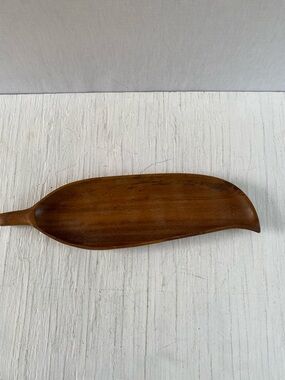 Handcrafted Wooden Serving Tray - Brown